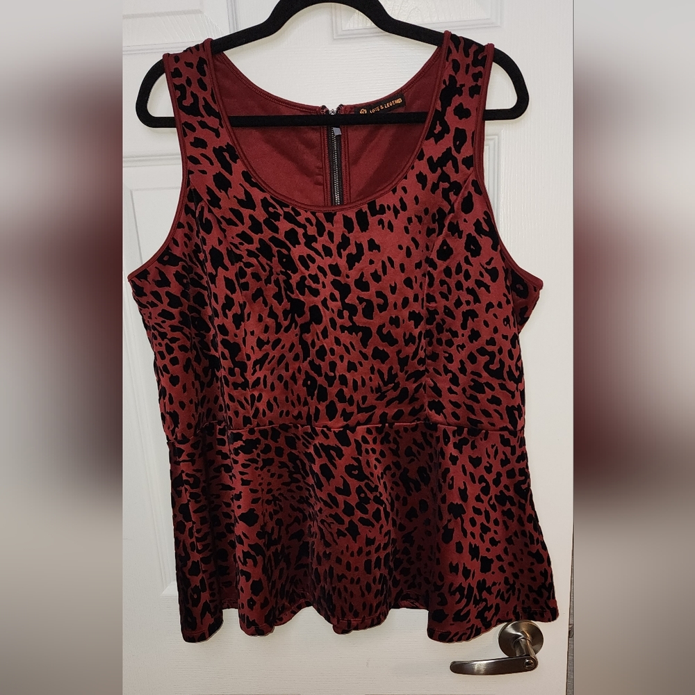 Love & Legend Animal Print Top